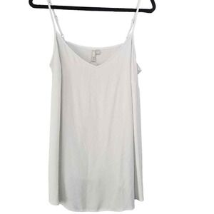ASOS Cami Tank Womens‎ 14 Sleeveless Casual V-Neck Summer Light Gray Camisole